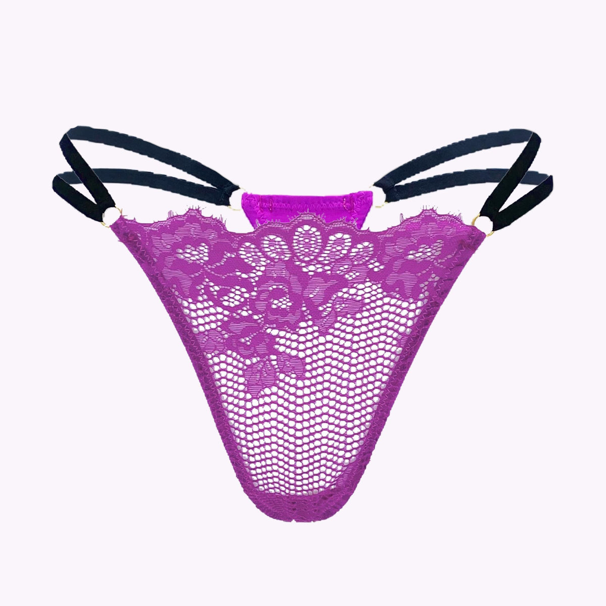 Black Cherry Lace Thong – Lolli Popitt