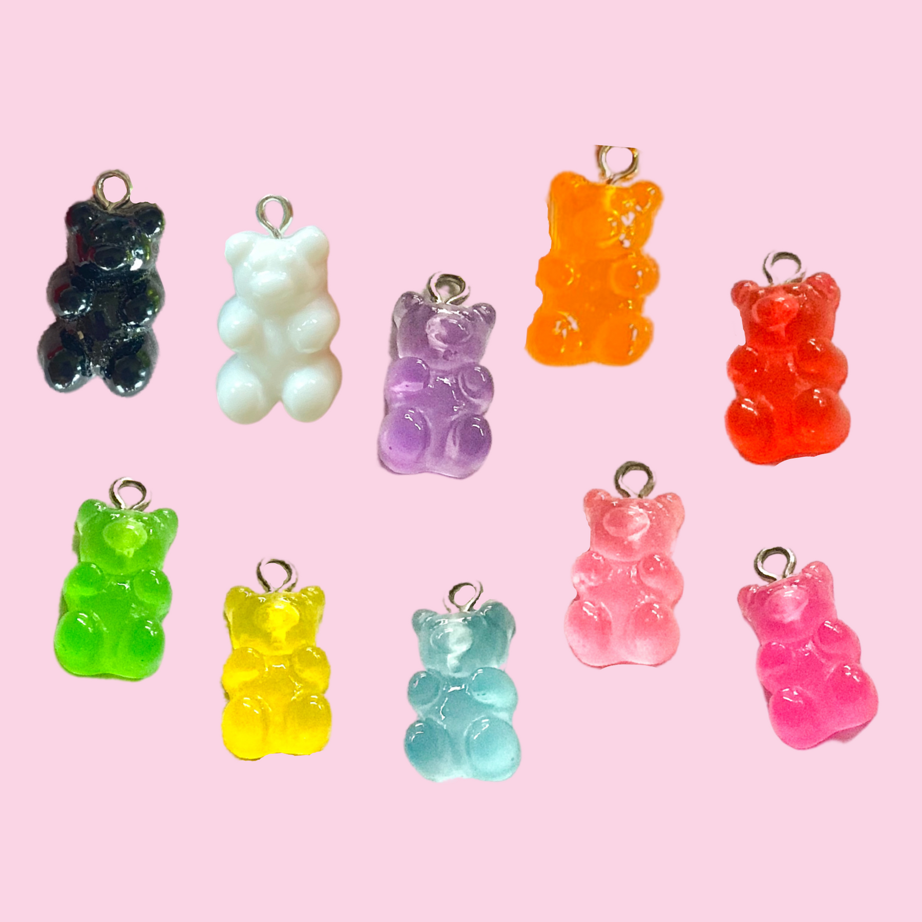 Gummy Bear Charms- 10 Colors Orange